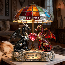 Load image into Gallery viewer, You & Me, We Got This - Viking Couple Light Box - Personalized Gift for Couples Light Box PopCulturePrints