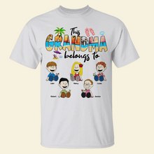 Load image into Gallery viewer, Personalized Summer Grandma Shirt with Kids Names Shirts PopCulturePrints