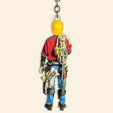 Load image into Gallery viewer, “For the Ones Who Power Our Lives” - Lineman Keychain, Personalized Gift for Linemen Keychains PopCulturePrints