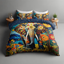 Load image into Gallery viewer, Personalized Elephant Lover Quilt Bed Set Blanket PopCulturePrints