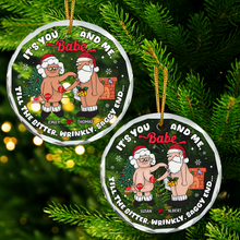 Load image into Gallery viewer, Personalized Funny Couples Christmas Ornament - Unique Valentine's Day Gifts Ornament PopCulturePrints