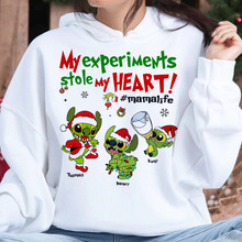 Load image into Gallery viewer, Customizable "My Experiments Stole My Heart" Mom Shirt Shirts PopCulturePrints