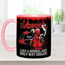 Load image into Gallery viewer, Dadpool Personalized Mug - Custom Psychopath Accent Mug Accent Mug PopCulturePrints
