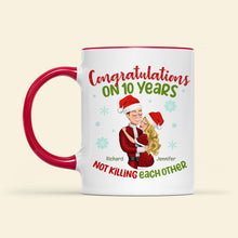 Load image into Gallery viewer, Personalized Funny Couple Anniversary Mug | Custom Years | Valentine's Day Gifts Coffee Mug PopCulturePrints
