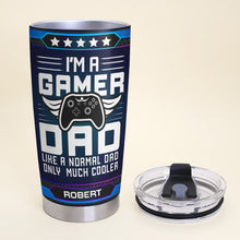Load image into Gallery viewer, Personalized Gamer Dad Tumbler - Customizable Gift Tumbler Cup PopCulturePrints