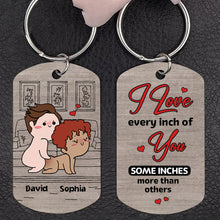 Load image into Gallery viewer, Personalized Naughty Couple Keychain - Custom Couple Gift Keychains PopCulturePrints