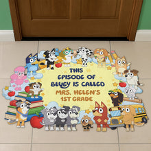 Load image into Gallery viewer, Cute Teacher Doormat - Personalized Gift for Teachers and Educators Doormat PopCulturePrints