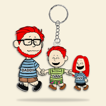 Load image into Gallery viewer, Personalized Family Keychain - Unique Gift for Parents and Kids Keychains PopCulturePrints