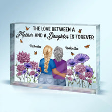 Load image into Gallery viewer, Mother & Daughter Forever Linked Together - Personalized Acrylic Plaque for Unique Bonding Moments Acrylic Plaque PopCulturePrints