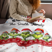 Load image into Gallery viewer, Custom Christmas Family Blanket - Stolen Christmas Together Design Blanket PopCulturePrints