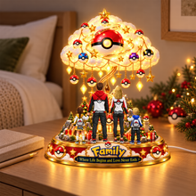 Load image into Gallery viewer, Colorful Creature Family Acrylic Light Box - Personalized Christmas Gifts For Family 01ohqn131026 Light Box PopCulturePrints