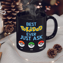 Load image into Gallery viewer, Best PokeDad Ever Personalized Coffee Mug Coffee Mug PopCulturePrints
