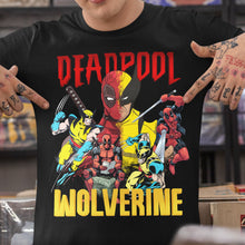 Load image into Gallery viewer, Deadpool & Wolverine Fan T-Shirt for Movie Lovers Shirts PopCulturePrints