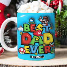 Load image into Gallery viewer, Personalized 'Best Dad Ever' Gamer Mug - Custom Name Gift Coffee Mug PopCulturePrints
