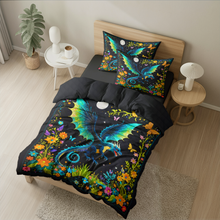 Load image into Gallery viewer, Personalized Fantasy Dragon Quilt Bed Set Blanket PopCulturePrints
