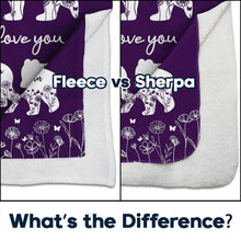 Load image into Gallery viewer, Mama Bear We Love You - Personalized Sherpa Blanket | Custom Gift for Mom, Grandma & Loved Ones Fleece Blanket PopCulturePrints