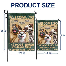 Load image into Gallery viewer, Welcome To The Dog House - Personalized 3D Effect Flag Flag PopCulturePrints