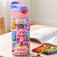 Load image into Gallery viewer, "Be Yourself in a Colorful World" - Rainbow Homeroom 12oz Colorful Kid Tumbler - Personalized Gift for Kids Tumbler Cup PopCulturePrints