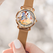 Load image into Gallery viewer, Couple Mesh Strap Quartz Watch - Personalized Gifts For Couples Quartz Watch PopCulturePrints