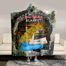 Load image into Gallery viewer, Cozy Personalized Book Lover Blanket Hoodie Blanket PopCulturePrints