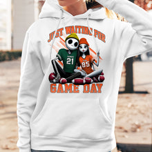 Load image into Gallery viewer, Personalized Couple Football Lover Shirts - Game Day Special | Valentine's Day Gifts Shirts PopCulturePrints