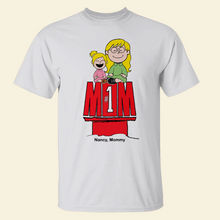 Load image into Gallery viewer, Personalized #1 Mom Sweatshirt with Cartoon Design Shirts PopCulturePrints