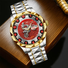 Load image into Gallery viewer, Adventure Awaits: Dirt Bike Riding Men's Watch - Personalized Gift for Bikers, Riders, and Adventurers Men's Watch PopCulturePrints