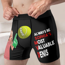 Load image into Gallery viewer, Personalized Sport Couples Boxer Briefs - Custom Photo Gift for Him Boxer Briefs PopCulturePrints