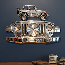 Load image into Gallery viewer, "Time for Adventure!" - Off-road Acrylic Hanging Wall Clock - Personalized Gift for Off-road Lovers Hanging Wall Clock PopCulturePrints