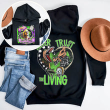 Load image into Gallery viewer, Horror Movie Lover's Halloween T-Shirt - Never Trust The Living Design Shirts PopCulturePrints