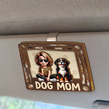 Load image into Gallery viewer, Proud Dog Dad - Personalized Custom Shaped Car Visor Clip Car Visor Clip PopCulturePrints