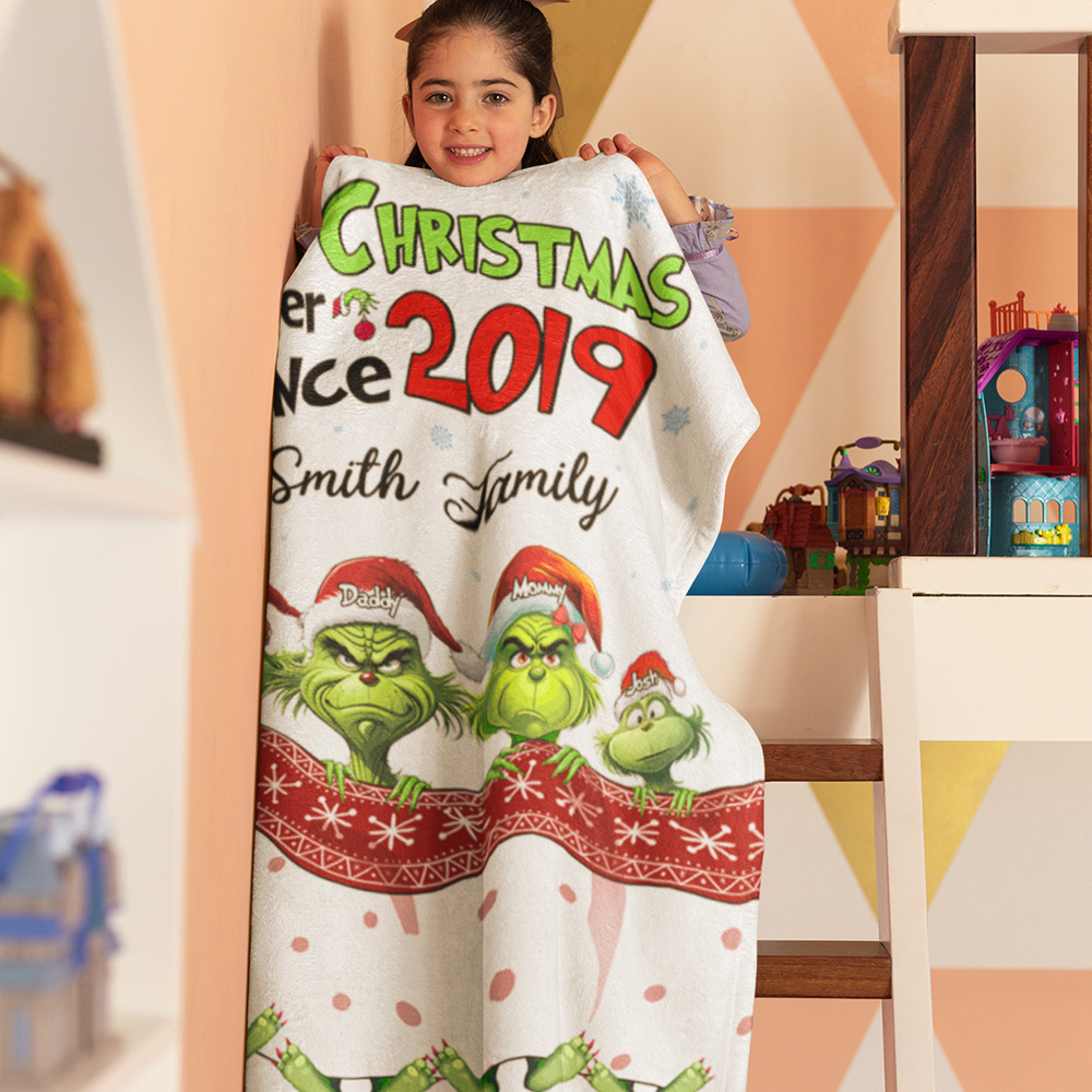 Custom Christmas Family Blanket - Stolen Christmas Together Design Blanket PopCulturePrints