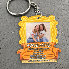 Load image into Gallery viewer, Personalized Friends Photo Keychain - 'Besties Always Have Your Back' Keychains PopCulturePrints
