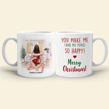 Load image into Gallery viewer, Personalized Naughty Christmas Mug for Couples - Fun Gift for Him/Her Coffee Mug PopCulturePrints