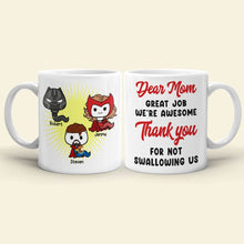 Load image into Gallery viewer, Personalized Superhero Mom Mug - Fun Appreciation Gift Coffee Mug PopCulturePrints