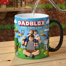 Load image into Gallery viewer, "Celebrate Fatherhood with a Personal Touch" - Custom Photo Block Game Dad Magic Coffee Mug - Perfect Gift for Dad, Grandpa & More! Coffee Mug PopCulturePrints