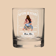Load image into Gallery viewer, Personalized Couple Whiskey Glass - After 10 Years Whiskey Glass PopCulturePrints