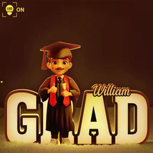 Load image into Gallery viewer, Celebrate Achievements: 3D Effect 2025 Graduation - Personalized Custom Shaped Light Box Light Box PopCulturePrints