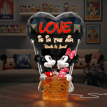Load image into Gallery viewer, Love is in the Air - Cute Balloon Couple Light Box - Personalized Gifts For Couples Light Box PopCulturePrints