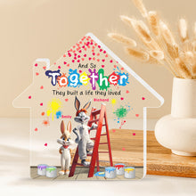 Load image into Gallery viewer, Personalized Couple Acrylic Plaque - Looney Tunes Themed Shaped Plaques PopCulturePrints