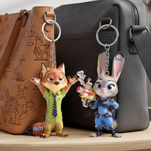 Load image into Gallery viewer, "Celebrate Your Love with a Touch of Fun" - Funny Couple Keychain, Personalized Gift for Couples Keychains PopCulturePrints