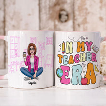 Load image into Gallery viewer, Customizable Teacher Era Mug - Personalized Gift for Teachers Coffee Mug PopCulturePrints