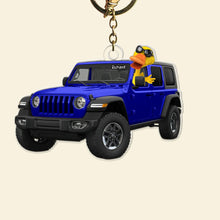 Load image into Gallery viewer, Happy Ducks Keychain: Personalize Your Adventure - Unique Gift for Off-road Enthusiasts Keychains PopCulturePrints
