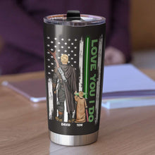 Load image into Gallery viewer, Personalized Galaxy Dad Tumbler - Father's Day Gift Tumbler Cup PopCulturePrints