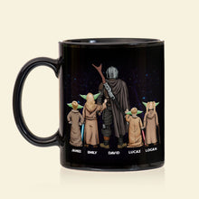 Load image into Gallery viewer, Personalized Best Dad in the Galaxy Mug Coffee Mug PopCulturePrints