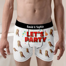 Load image into Gallery viewer, Personalized Party Boxers for Men & Women - Fun & Festive Gift Boxer Briefs PopCulturePrints