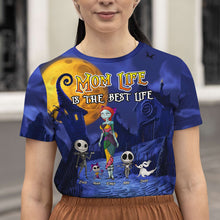 Load image into Gallery viewer, Personalized Mom Life T-Shirt - Custom Family Mom Gift AOP Products PopCulturePrints