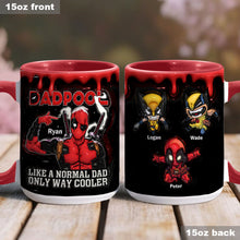Load image into Gallery viewer, Dadpool Personalized Mug - Custom Psychopath Accent Mug Accent Mug PopCulturePrints