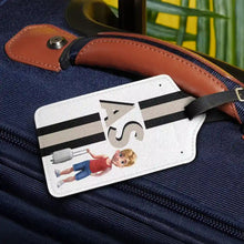 Load image into Gallery viewer, Personalized Vintage Monogram Travel Luggage Tag - Unique Gift for Travelers Luggage Tag PopCulturePrints
