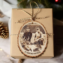 Load image into Gallery viewer, #1 Hunting Partners - Custom Photo Engraved Wood Ornament, Perfect Personalized Gift for Hunting Lovers Ornament PopCulturePrints